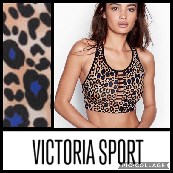 victoria secret leopard sports bra